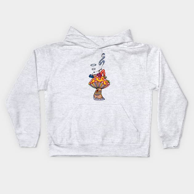 Toking Gnome Kids Hoodie by ogfx